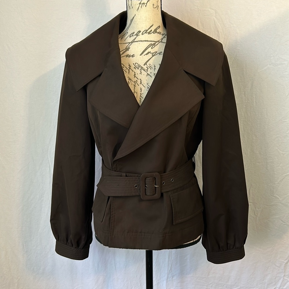Ellen Tracy Brown Blazer Jacket Size 10